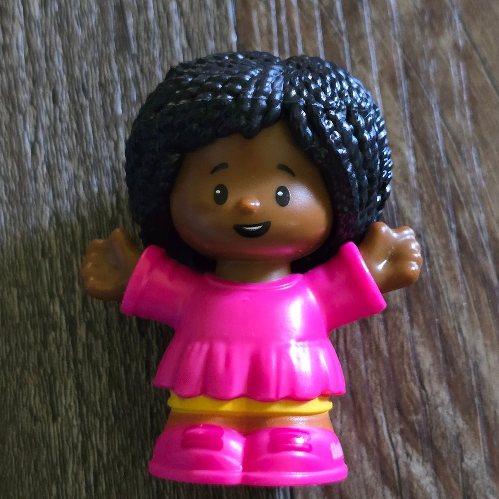 Fisher-Price Little People Girl Pink Peplum Braids 2020 Replacement Kidcore